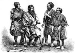 Pueblo Ainu, Japón, 1895 de Unbekannt