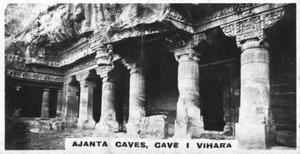 Cuevas de Ajanta, Vihara, Maharashtra, India, c1925 de Unbekannt