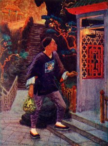 Aladino descubre la lámpara, c1930 de Unbekannt