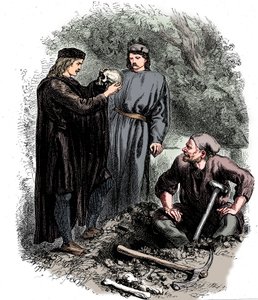 ¡Ay, pobre Yorick! Lo conocí, Horatio, c. 1850 de Unbekannt
