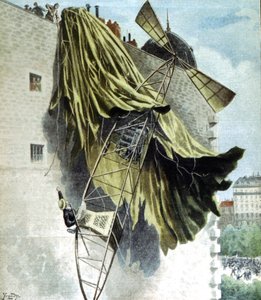 Alberto Santos-Dumont 1873-1932 aeronauta brasileño, intento fallido del Premio Deutsch de Unbekannt