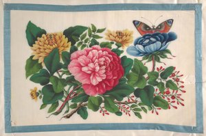 Álbum que contiene doce pinturas de flores, siglo XIX