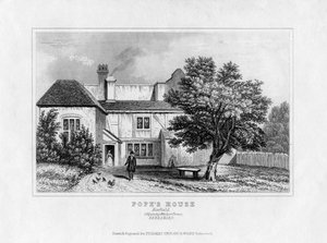 Casa de Alexander Pope, Binfield, Berkshire, mediados del siglo XIX de Unbekannt