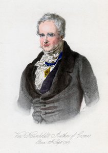 Alexander von Humboldt, naturalista y explorador prusiano, siglo XIX