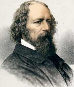 Alfred Tennyson, 1er Barón Tennyson, poeta inglés, c. 1880 de Unbekannt