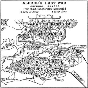 La última guerra de Alfredo - Fases iniciales. Desde octubre de 892 hasta marzo de 893