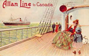 Línea Allan a Canadá, c1900
