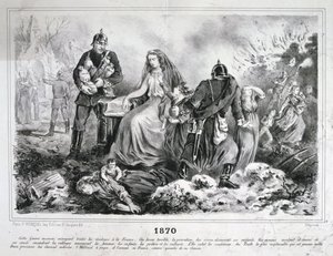 Caricatura alegórica, Guerra Franco-Prusiana, 1870-1871 de Unbekannt