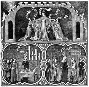 Alegoría de la justicia, de la Ética de Aristóteles de Unbekannt