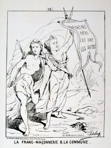 Alegoría de la Francmasonería y la Comuna, Comuna de París, 1871