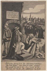 Alegoría sobre la muerte del crédito, principios del siglo XVIII de Unbekannt