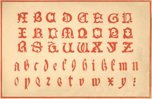 Alfabeto, letras A-Z, mayúsculas y minúsculas de Unbekannt