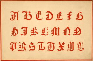 Alfabeto, letras A-Z, mayúsculas de Unbekannt