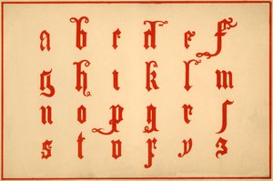 Alfabeto, letras a-z, minúsculas de Unbekannt