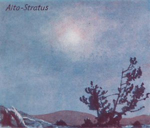 Alto-Estratos - Una docena de las principales formas de nubes en el cielo, 1935 de Unbekannt