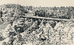 Puente colgante de Alum Chine, 1929 de Unbekannt