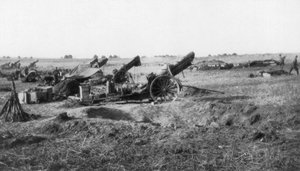Batería de artillería estadounidense 155, al sur de Soissons, Francia, 18 de julio de 1918 de Unbekannt