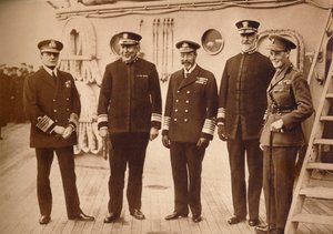 Almirantes americanos a flote con el Rey