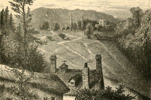 Amesbury, mirando hacia el campamento de Vespasiano, 1898 de Unbekannt