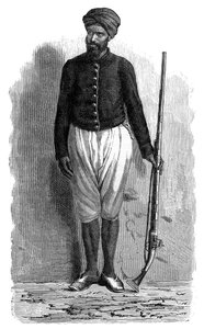 Un soldado árabe de Túnez, c1890 de Unbekannt