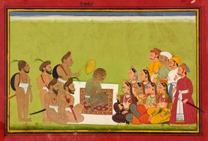 Una audiencia con Rom Rishi, ca. 1700-1725 de Unbekannt