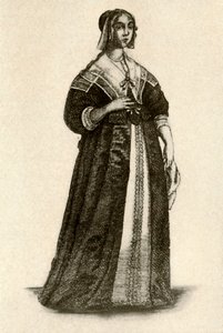 Una dama inglesa en vestido de casa, 1640, 1937 de Unbekannt