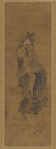 Un inmortal recogiendo hierbas y hongos, Ming, siglo XVII