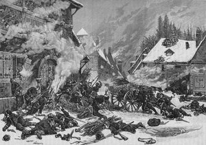Un incidente en la batalla de Villersexel, 1902