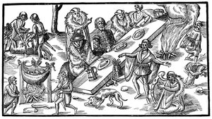 Un banquete irlandés, 1581, 1893 de Unbekannt