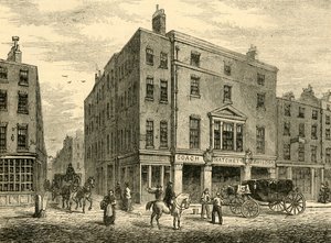 Una vieja tienda de fabricantes de coches en Long Acre, 1881 de Unbekannt