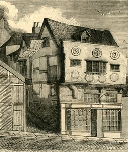 Una vieja casa en Little Tower Hill, c1792, c1872 de Unbekannt