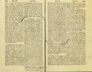 Una cuenta de Claude Marin Saugrain, tío de Antoine Saugrain, 15 de febrero de 1735 de Unbekannt