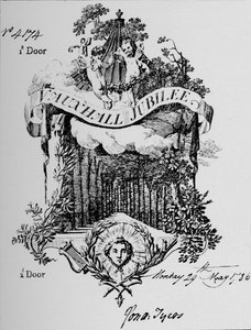Un boleto de admisión a los Jardines de Vauxhall, 1786, 1912 de Unbekannt