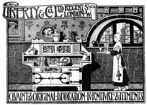 Un anuncio de Liberty and Co Ltd, 1898