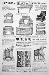 Una página publicitaria en la revista Ladys Pictorial de Navidad de 1891 de Unbekannt