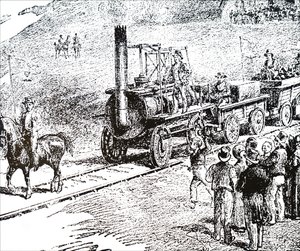 Una locomotora construida por George Stephenson de Unbekannt