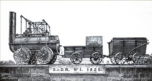 Una locomotora construida por George Stephenson de Unbekannt
