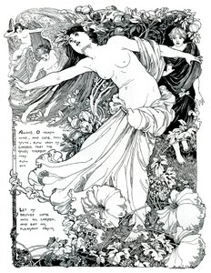 Una ilustración para El Cantar de los Cantares, 1899