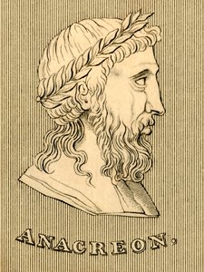 Anacreonte, c. 582-485 a.C., 1830 de Unbekannt