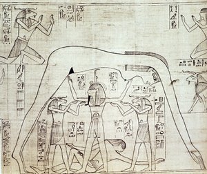 Cosmos del antiguo Egipto, c1025 a.C. de Unbekannt