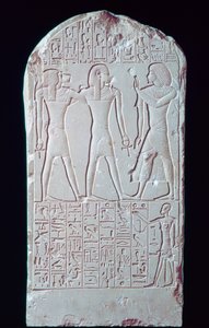 Estela de piedra caliza del Antiguo Egipto, siglo XVI-XIII a.C. de Unbekannt
