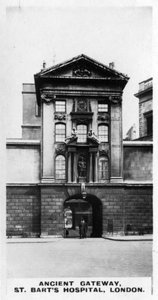 Antigua puerta, Hospital St Barts, Londres de Unbekannt