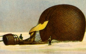 El globo ártico de Andrée después del accidente, 1897, 1932