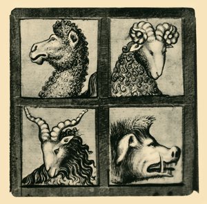 Cabezas de animales, principios del siglo XV, 1943 de Unbekannt