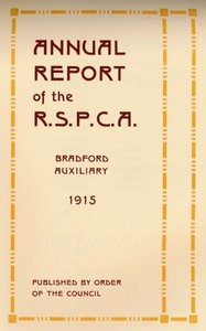 Informe anual de la R.S.P.C.A., 1916