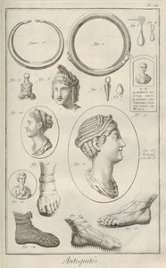 Antigüedades. De la Encyclopédie de Denis Diderot y Jean Le Rond d