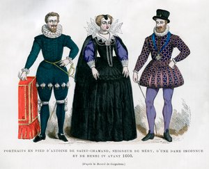 Antoine de Saint-Chamand, Señor de Mery, dama desconocida y Enrique IV de Francia, 1600 1882-1884