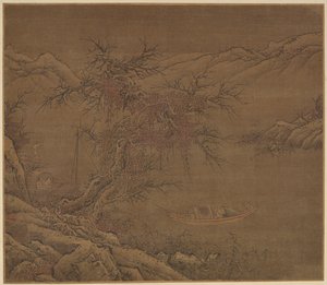 Acercándose a la orilla de invierno, dinastía Ming, 1368-1644 de Unbekannt