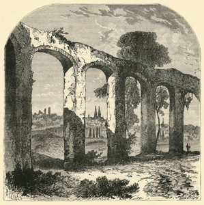 Acueducto en Poitiers, antigua capital de los Pictones, 1890 de Unbekannt