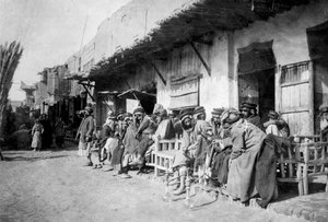 Café árabe, Kazimain, Irak, 1917-1919 de Unbekannt